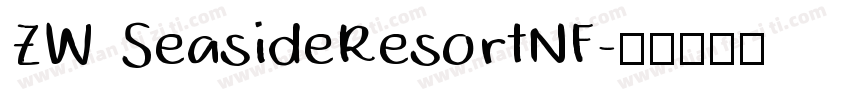 ZW SeasideResortNF字体转换